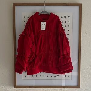 Vibrant Red Kids Puffer Jacket